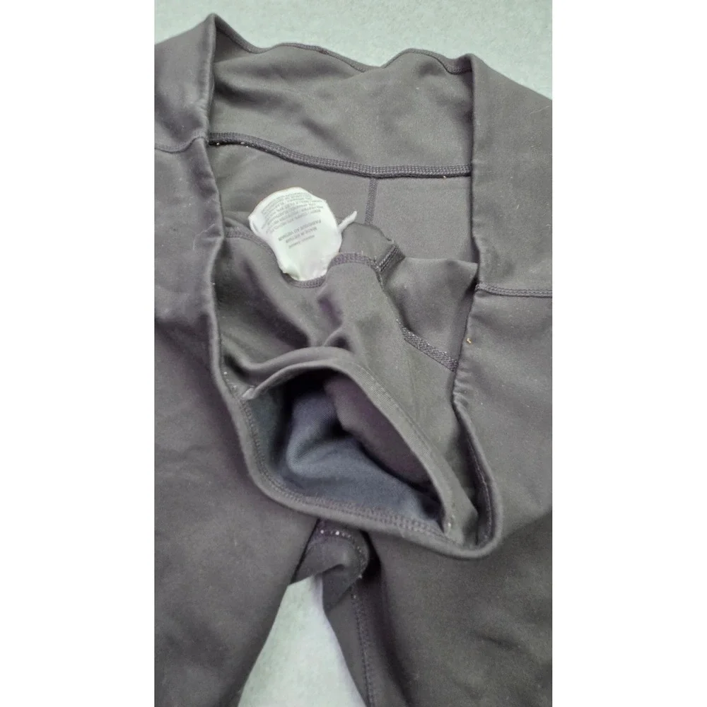 Nike Dri-FIT Women XL Black Mesh Panel‎ Athletic Cropped Leggings Yoga Pocket